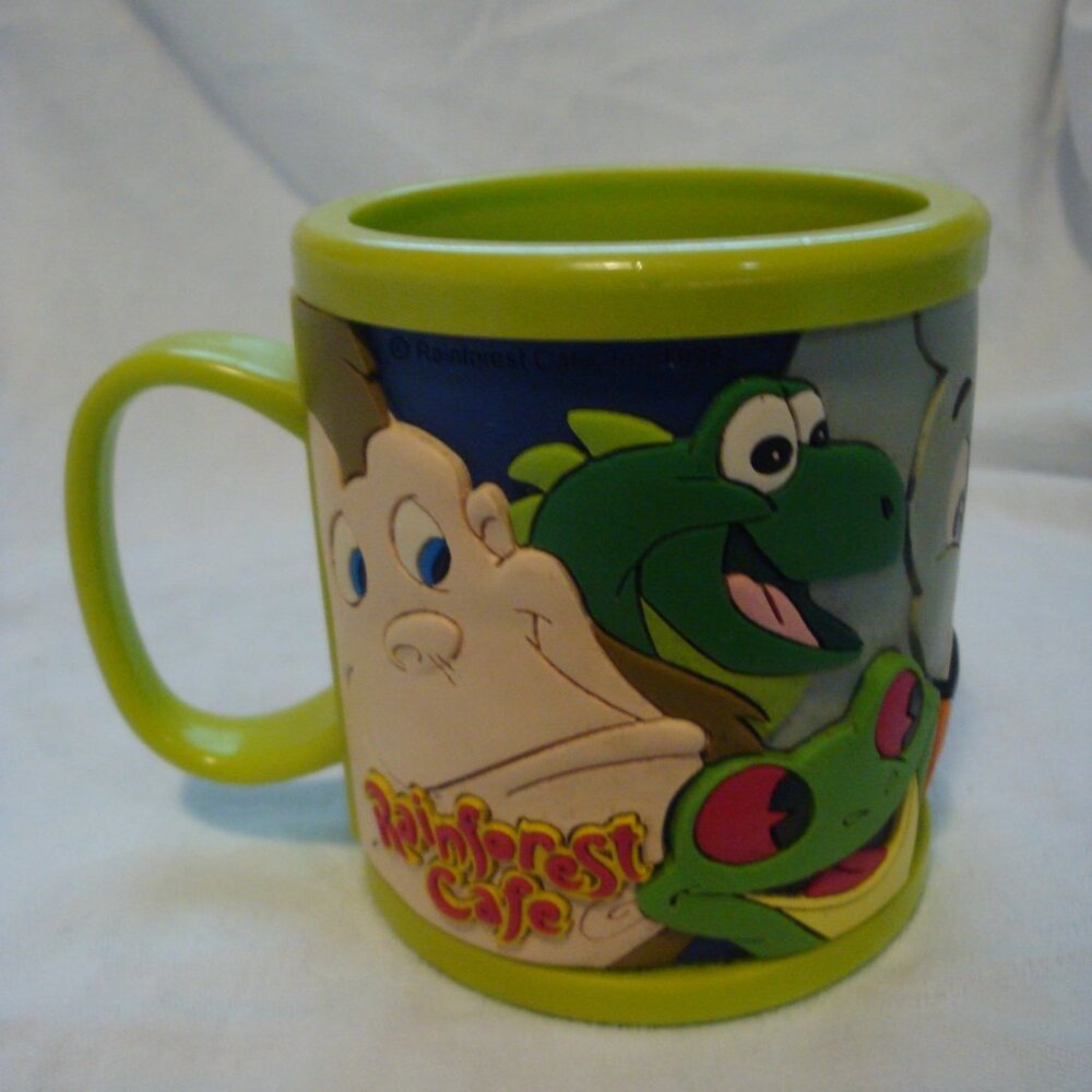 Coffee Cup Rainforest Cafe Plastic Rubber